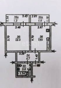 Продажа 1-комнатной квартиры, 34 м, Шевченко, дом 155