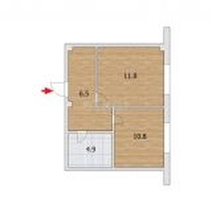 1-комн. квартира , 39м² , 7/10 этаж