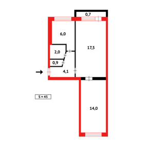 Продажа 2-комнатной квартиры, 47 м, 14 мкр-н, дом 34