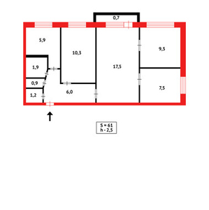 Продажа 4-комнатной квартиры, 64 м, 17 мкр-н, дом 38