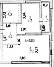 1-комн. квартира , 36.2м² , 6/16 этаж