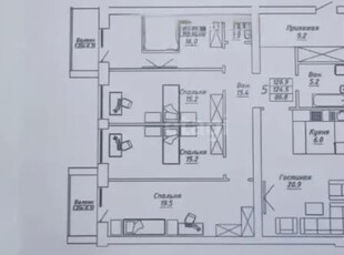 5-комн. квартира , 127м² , 2/10 этаж