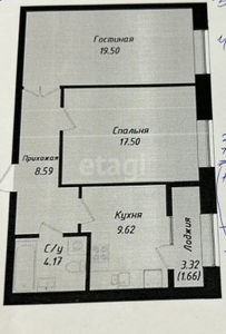 Продажа 2-комнатной квартиры, 60 м, Туран, дом 34