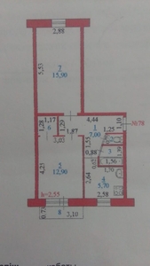 Продам 2 ком квартиру.