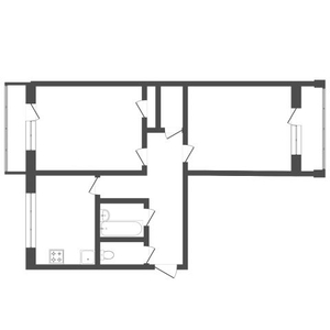 2-комн. квартира , 55м² , 6/9 этаж