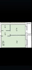 1-комн. квартира , 43м² , 3/12 этаж