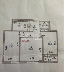 Продажа 2-комнатной квартиры, 65 м, Байтурсынова, дом 10/2