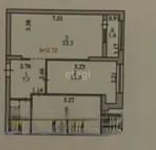 2-комн. квартира , 64.3м² , 5/10 этаж