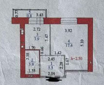 1-комн. квартира , 36.5м² , 8/12 этаж