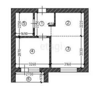 2-комн. квартира , 34м² , 2/5 этаж