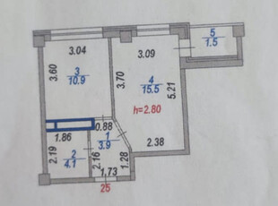 Продажа 1-комнатной квартиры, 37 м, Кошкарбаева, дом 32/3