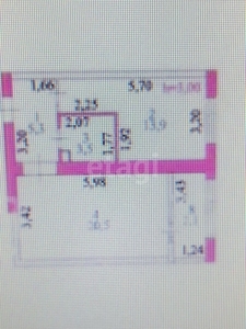 1-комн. квартира , 45.3м² , 4/9 этаж