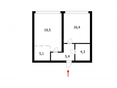 2-комн. квартира , 66м² , 2/14 этаж