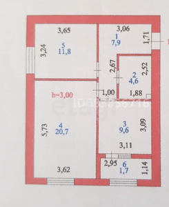 2-комн. квартира , 72м² , 6/10 этаж