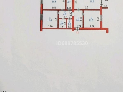 3 комнатная квартира, Мусрепова 11в — Назарбаева Мусрепова