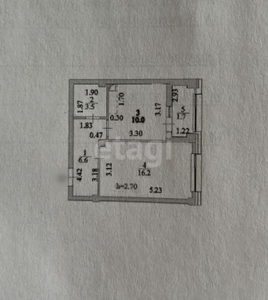 Продажа 1-комнатной квартиры, 38 м, Нажимеденова, дом 31