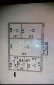 3-комн. квартира , 47м² , 3/5 этаж