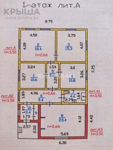 4-комнатный дом, 102 м², 5.4 сот., Калужская