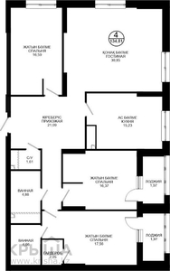 4-комнатная квартира, 134.81 м², 5/21 этаж, Достык 8/2