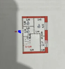 1-комн. квартира , 34.8м² , 2/9 этаж