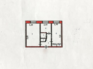 2-комн. квартира , 44м² , 1/5 этаж