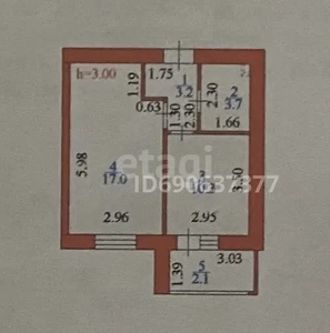 1-комн. квартира , 36.3м² , 12/12 этаж