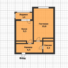 Продажа 1-комнатной квартиры, 35 м, Бейсекбаева, дом 17 - Абая