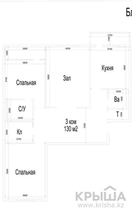3-комнатная квартира, 130 м², 6/9 этаж, 16-й мкр , ​16-й микрорайон 8