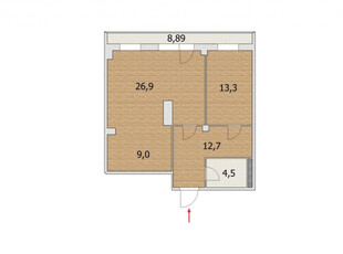 Продажа 2-комнатной квартиры, 118 м, Кенесары, дом 4