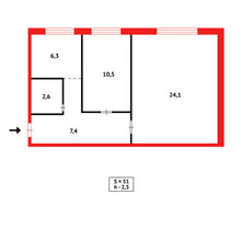 Продажа 2-комнатной квартиры, 50 м, Бухар-Жырау