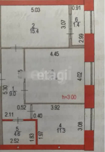 2-комн. квартира , 60м² , 5/10 этаж