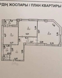 2-комн. квартира , 74.1м² , 10/18 этаж