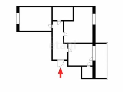 2-комн. квартира , 66м² , 5/9 этаж