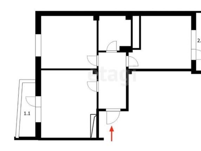 2-комн. квартира , 70м² , 4/10 этаж