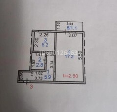 1 комнатная квартира, Узкоколейная 2/3 — Около школы номер 25