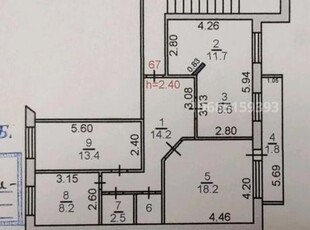 3 комнатная квартира, Строительная — Чернышевского