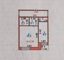 Продажа 1-комнатной квартиры, 35 м, Муканова