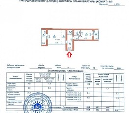 2 комнатная квартира в ЖК Alpamys