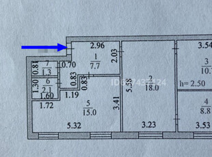 Продажа 3-комнатной квартиры, 65 м, Айманова, дом 16