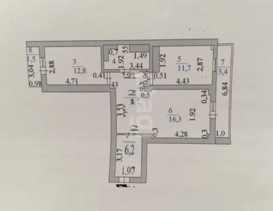 Продажа 2-комнатной квартиры, 70 м, Момышулы, дом 14