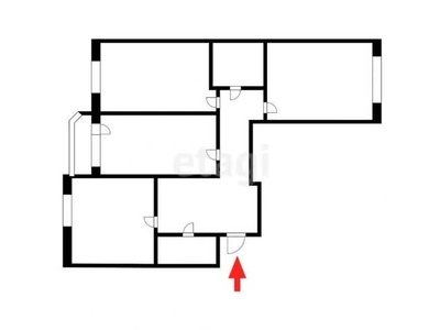 3-комн. квартира , 63м² , 5/5 этаж