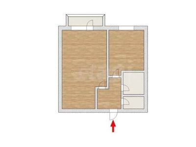 1-комн. квартира , 34м² , 4/5 этаж