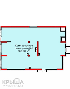 Помещение площадью 160 м², Розыбакиева 310 — Ескараева