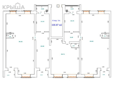 Помещение площадью 327 м², мкр. Батыс-2, улица Мустафы Шокая 28