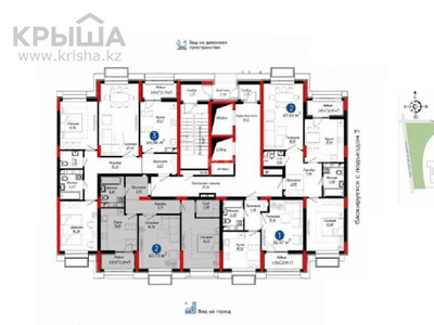 2-комнатная квартира, 63.73 м², 6/16 этаж, Сығанақ 10/3