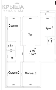 4-комнатная квартира, 135 м², 7/11 этаж, 16-й мкр , ​16-й микрорайон 8