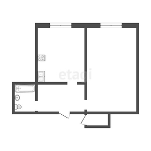 1-комн. квартира , 40м² , 6/9 этаж