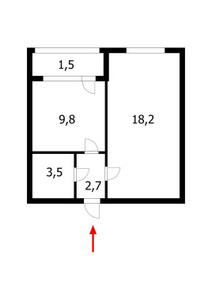 Продажа 1-комнатной квартиры, 34 м, Жангильдина (п. Косшы), дом 1