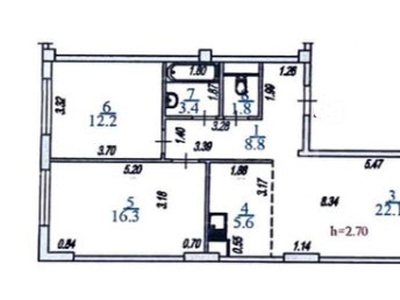 Продажа 3-комнатной квартиры, 72 м, Бухтарминская, дом 153