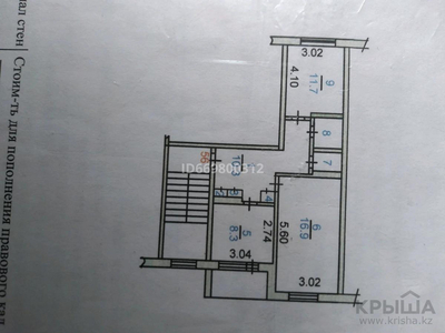 2-комнатная квартира, 52 м², 4/5 этаж, 8 м-он 18